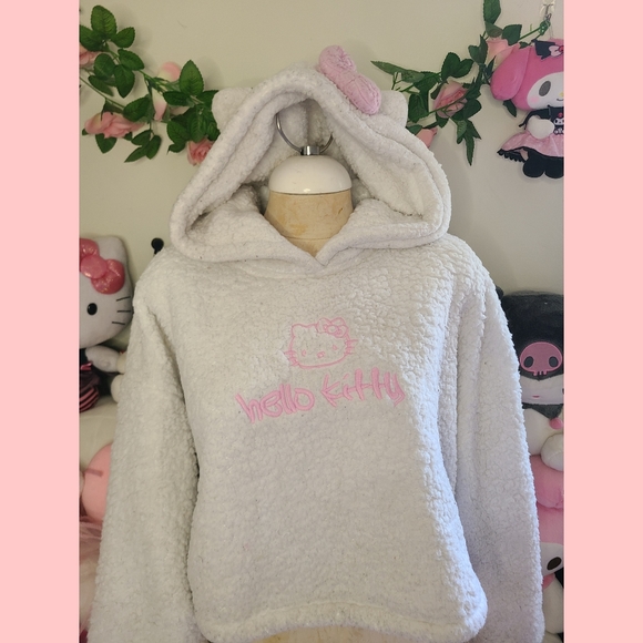 Hello Kitty Cropped Hoodie forever 21 - Picture 1 of 4